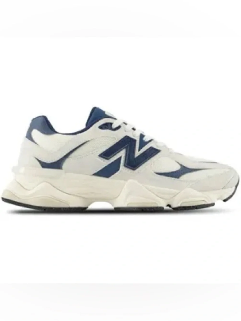 New Balance Kids White and Navy Casual Sneakers